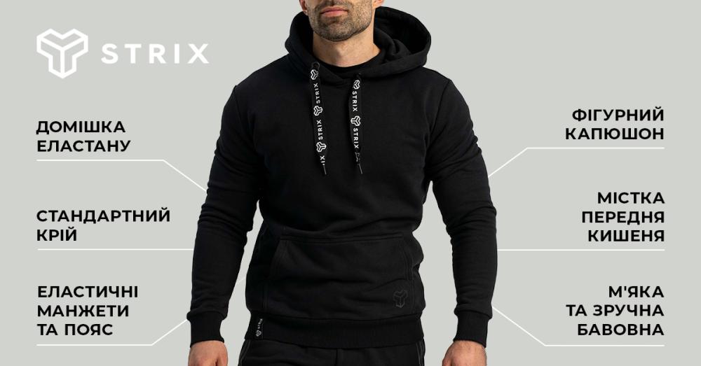 Mikina Hoodie Aster black - STRIX