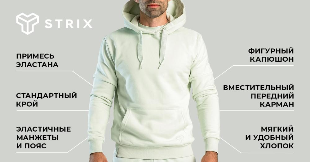 Mikina Hoodie Aster Moon Grey - STRIX