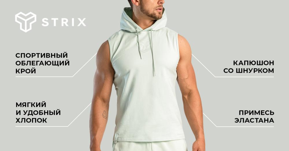 Tielko Essential Hoodie Tank Moon Grey - STRIX