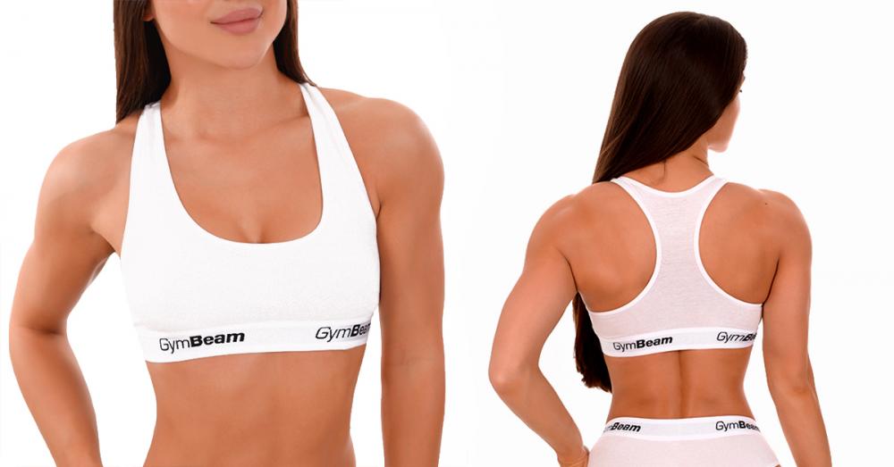 Podprsenka Bralette White - GymBeam