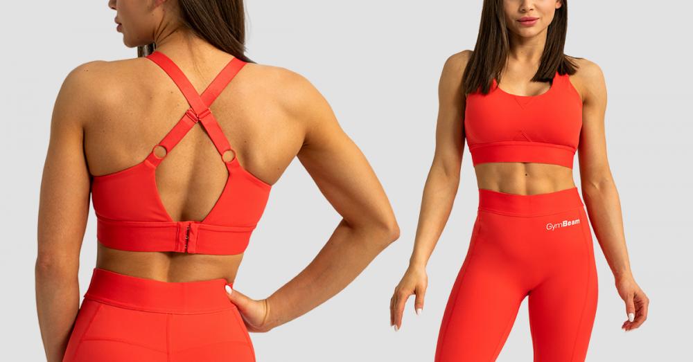 Limitless Sports Bra Hot Red - GymBeam