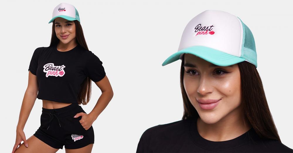 Kšiltovka Panel Cap Baby Mint - BeastPink