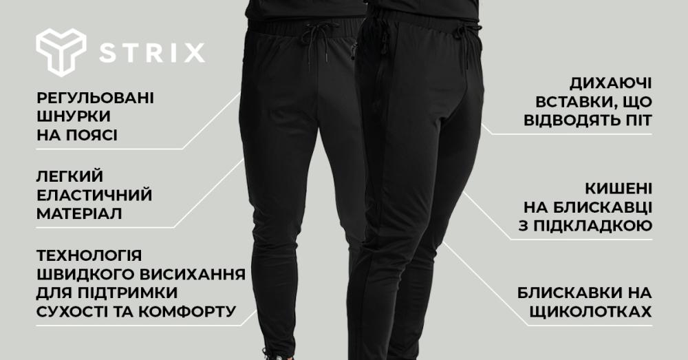 Men‘s Essential Leggings Black - STRIX