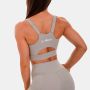 Спортивний топ Cut-Out Grey - GymBeam