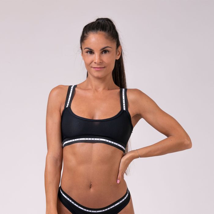 Спортивний топ Bralette Mesh Me Black - NEBBIA