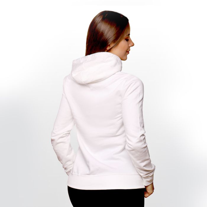 Жіноча толстовка PRO Hoodie White - GymBeam