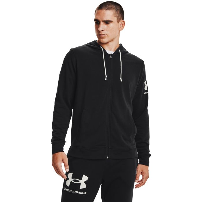 Толстовка Rival Terry FZ HD Black - Under Armour