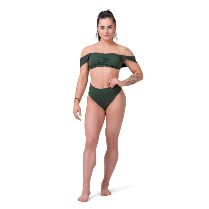 Топ Зелений Miami Retro Bikini - NEBBIA