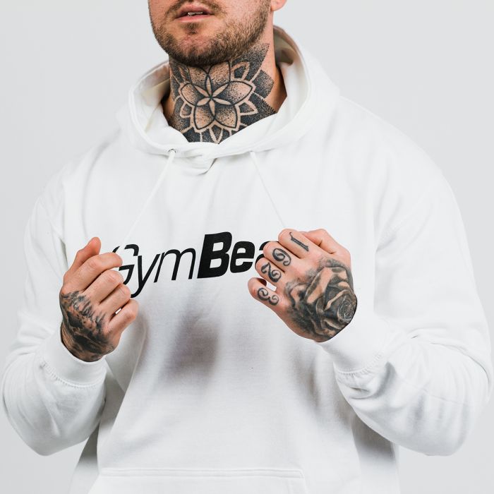 Толстовка PRO Hoodie White - GymBeam