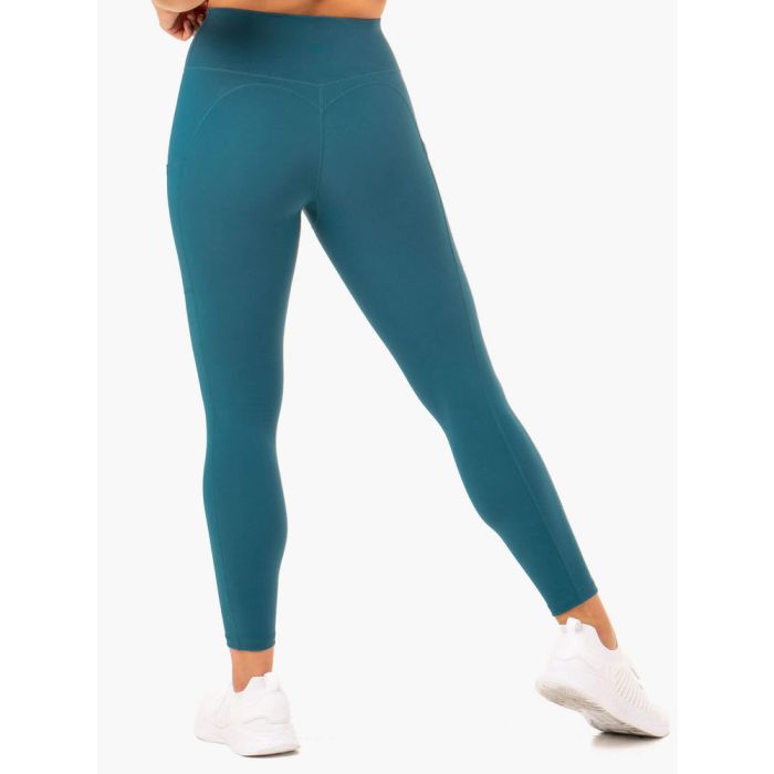 Жіночі легінси Reset High Waisted Pocket Teal - Ryderwear