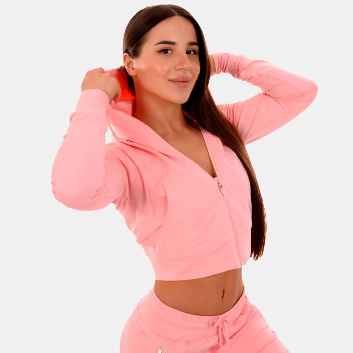 Толстовка жіноча Zip-up TRN Pink - GymBeam