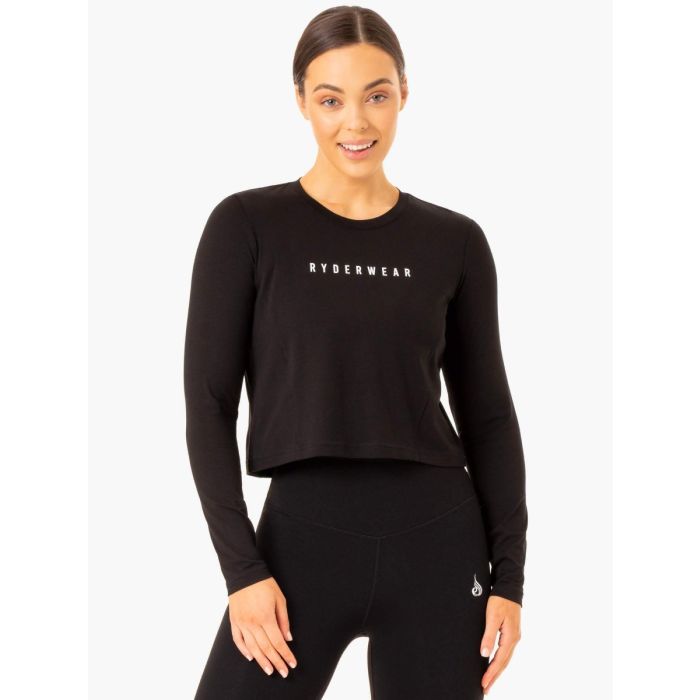 Жіночий топ Long Sleeve Foundation Black - Ryderwear