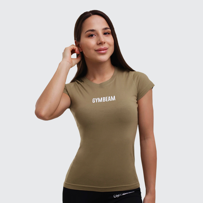 Жіноча футболка FIT Olive - GymBeam