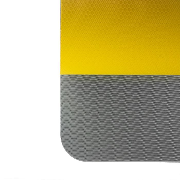 Килимок для йоги Dual Yoga Mat Grey/Yellow - GymBeam