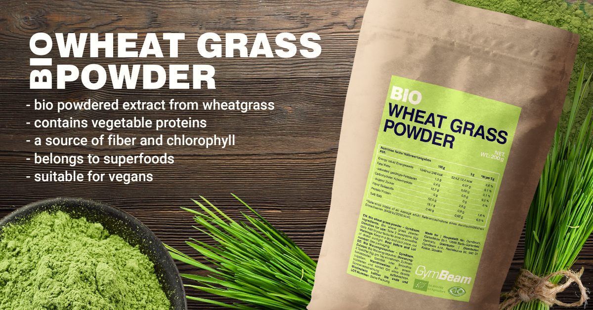 BIO Wheat Grass Powder - Gymbeam